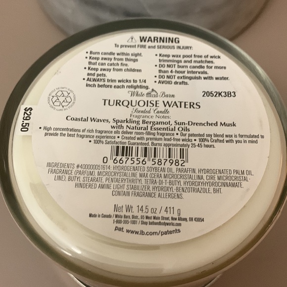 TURQUOISE WATERS CANDLE - Picture 2 of 4